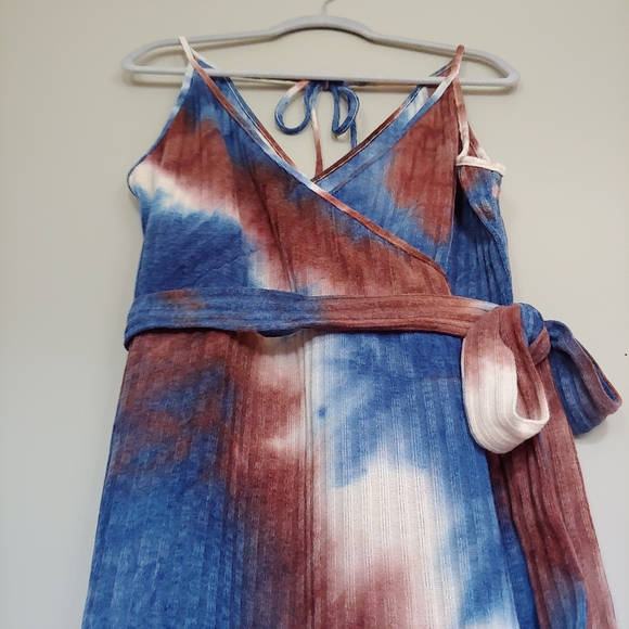 SHEINCurve Tie Dye Spaghetti Strap Dress Size 2XL - Picture 3 of 8